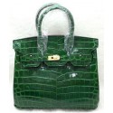 Hermes Birkin 25CM Tote Bag Croco Leather H25TCO Green Tl1134KX22