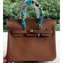 Hermes Birkin 25CM Tote Bag Litchi Leather H25T Brown Tl1099cf57