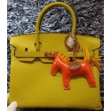 Hermes Birkin 30CM Tote Bags Litchi Leather H30LI Lemon Tl1216xa43