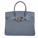 Hermes Birkin 30CM Tote Bags Smooth Togo Leather Dark Blue Tl2012Ym74