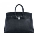 Hermes Birkin 35CM Tote Bag Black Grainy Leather Silver Tl1594va68