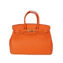 Hermes Birkin 35CM Tote Bag Orange Original Grainy Leather H35 Gold Tl1687rh54