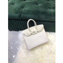 Hermes Birkin Bag Original Leather crocodile togo HBK2530 &white Tl488Bw85