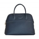 Hermes Bolide 37CM Calfskin Leather Tote Bags H509084 Royal Tl1451DS71