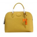 Hermes Bolide 37CM Calfskin Leather Tote Bags H509084 Yellow Tl1392nE34