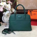 Hermes Bolide Original Leather Tote Bag B1007 Atrovirens Tl848Mc61