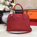 Hermes Bolide Original Leather Tote Bag B1007 Red Tl851xa43