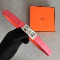 Hermes Collier de Chien belt buckle & Reversible leather strap 24 mm H0521 pink Tl3472Ym74