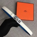 Hermes Collier de Chien belt buckle & Reversible leather strap 24 mm H0521 white Tl3474nQ90