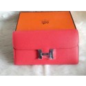Hermes Constance Long Wallets Original Leather HA909 Light Pink Wallets Tl2140lU52