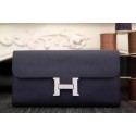 Hermes Constance Long Wallets Original Leather HA909 Royal Wallets Tl2141ea89