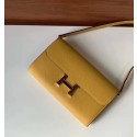 Hermes Constance to go mini Bag H4088 yellow Tl519fH28