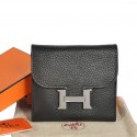 Hermes Constance Wallets Togo Leather A608 Black Tl2313Bw85