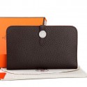 Hermes Dogon Combined Wallet A508 Dark Brown Tl2271tL32
