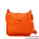 Hermes Evelyn Bag Calf Leather H1188 Orange Tl1864KX22
