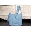 Hermes Evelyne 28cm Messenger Bag Original Leather H1188 SkyBlue Tl1303hi67
