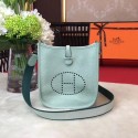 Hermes Evelyne mini 17cm Messenger Bag Original Calf Leather H1187 Light Green Tl811tL32