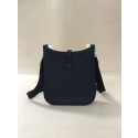 Hermes Evelyne mini 17cm Original Calf Leather Messenger Bag H1187 Black Tl504Zf62