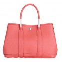Hermes Garden Party 30cm Tote Bag Grainy Leather Pink Tl1372bT70
