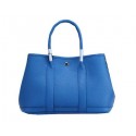 Hermes Garden Party 30cm Tote Bags Grainy Leather Blue Tl1345Kd37