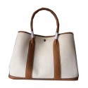 Hermes Garden Party 36CM Bag Canvas Leather H11M Wheat Tl1504UW57
