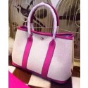 Hermes Garden Party 36cm Tote Bags Canvas HGP1927 Rose Tl994Fh96