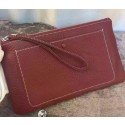 Hermes Grainy Leather Clutch H88016 Burgundy Tl1033iZ66