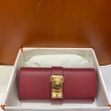 Hermes H Medor swift Leather Clutch 37566 Burgundy&gold hardware Tl126uT54