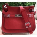 Hermes Jypsiere 31CM Shoulder Bag Calfskin Leather H0880 Red Tl957rh54