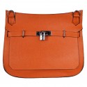 Hermes Jypsiere 34CM Shoulder Bag Silver Hardware Orange Tl1989Yv36