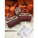 Hermes Kelly 19cm Shoulder Bags Epsom Leather KL19 fuchsia Tl428Xw85