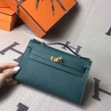 Hermes Kelly 22CM Tote Bag Original Epsom Leather KL22 Dark Green Tl773dN21