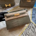 Hermes Kelly 22cm Tote Bag Original Leather KL22 gray Tl490lu18