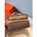 Hermes Kelly 22cm Tote Bag Original Leather KL22 Grey Tl943PC54