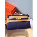 Hermes Kelly 22cm Tote Bag Original Leather KL22 Royal Tl942jo45