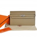 Hermes Kelly Wallet Togo Leather Bi-Fold Purse A708 Dark Grey Tl2299Oq54