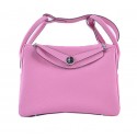 Hermes Lindy 30CM Grainy Leather Shoulder Bag H6207 Pink Tl1551kC27