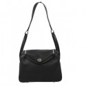 Hermes Lindy 30CM Havanne Shoulder Bag Black Tl1770Av26