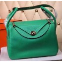 Hermes Lindy 30CM Leather Shoulder Bag H0881 Green Tl953fo19