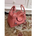 Hermes Lindy 30CM Original Leather Shoulder Bag HLD30 Pink Tl1252UF26
