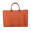 Hermes Mens Briefcase Canvas & Leather H1691 Orange Tl1717Il41