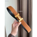 Hermes original belt buckle & Reversible leather strap 38 mm H06770 Tl3456DV39