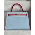 Hermes Original Epsom Leather KEL2578 skyblue&pink Tl344Xp72