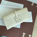 Hermes Original Espom Leather Clutch 37088 cream Tl225Wi77