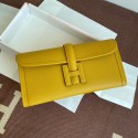 Hermes Original Espom Leather Clutch 37088 yellow Tl243fc78