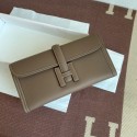 Hermes Original jige swift Leather Clutch 37088 dark gray Tl257Il41