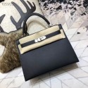 Hermes original Kelly Epsom Leather KL32 black Tl695nU55