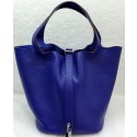 Hermes Picotin Lock 22cm Bags Litchi Leather HPL1048 Royal Tl1201De45