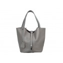 Hermes Picotin Lock MM Bag in Original Leather Grey Tl1637su78