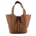 Hermes Picotin Lock MM Bags Clemence Leather H8616 Wheat Tl1403Gm74